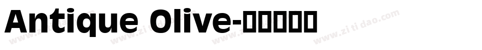Antique Olive字体转换